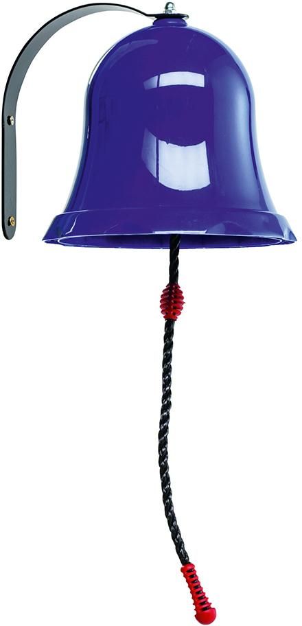 RING Glocke blau aus PP inkl. Holzschrauben und Halterung