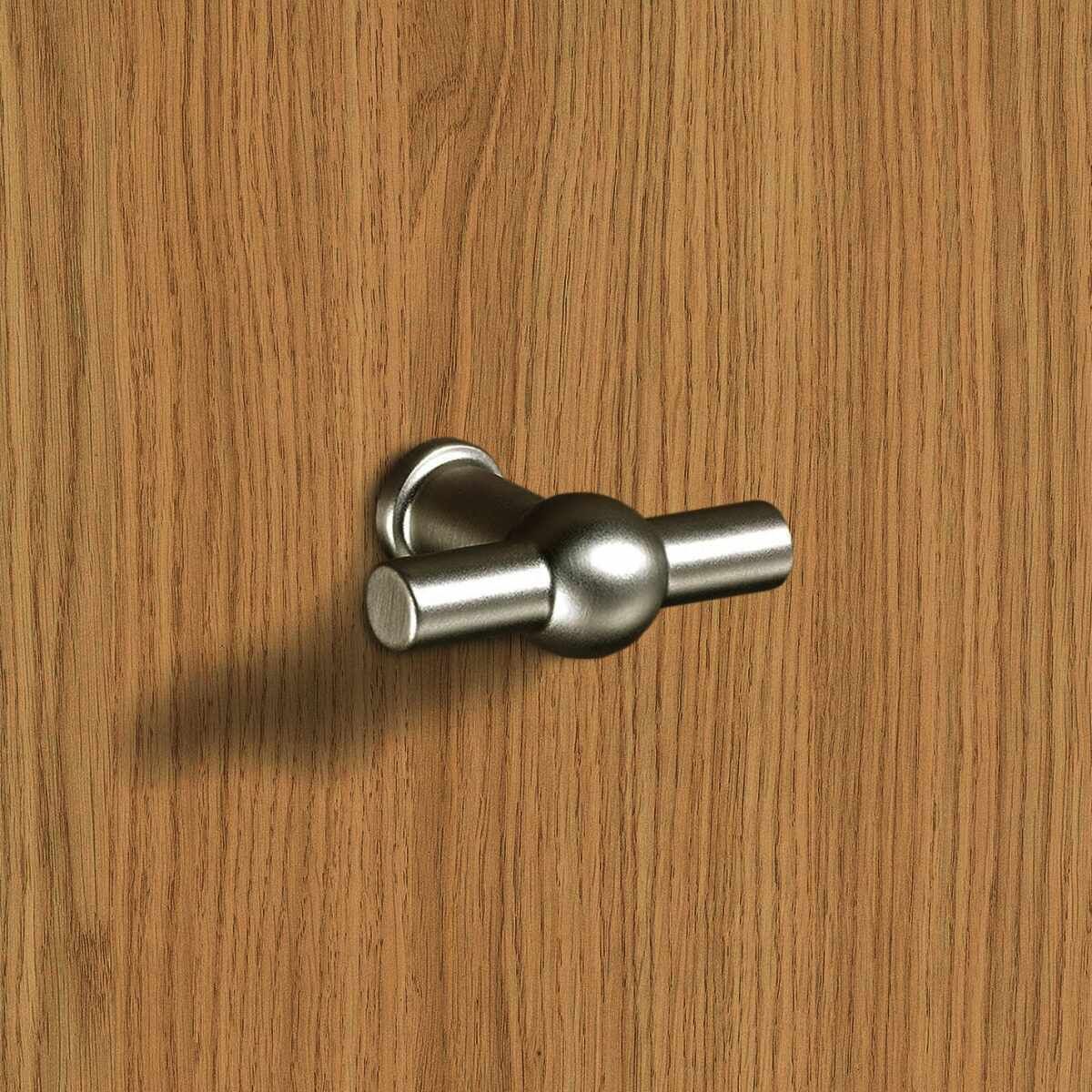 Knopf Altedo, L 50 mm, H 37 mm, Edelstahl Optik ge
