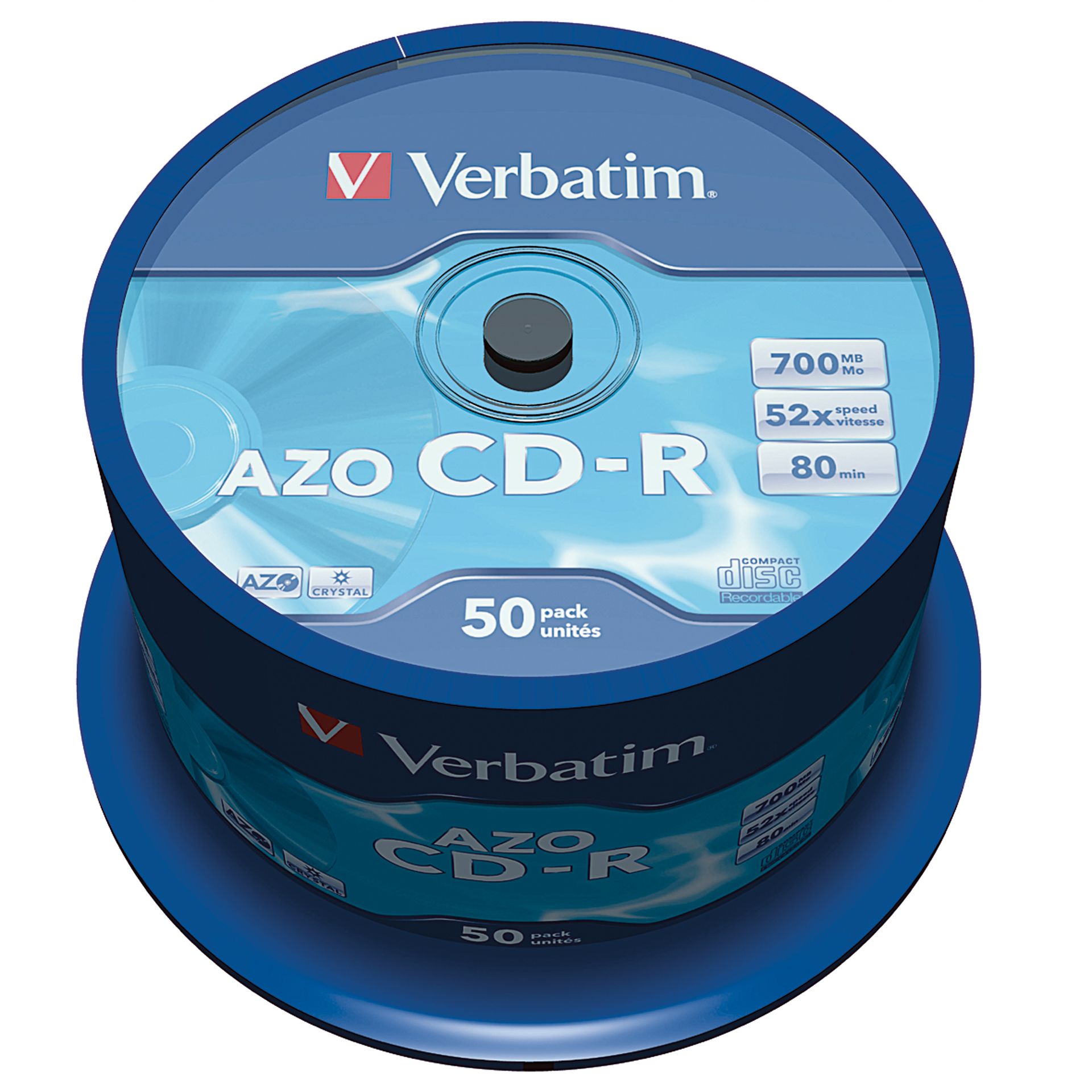 CD-R 52x 700MB 80Min. Spindel 50 St./Pack.