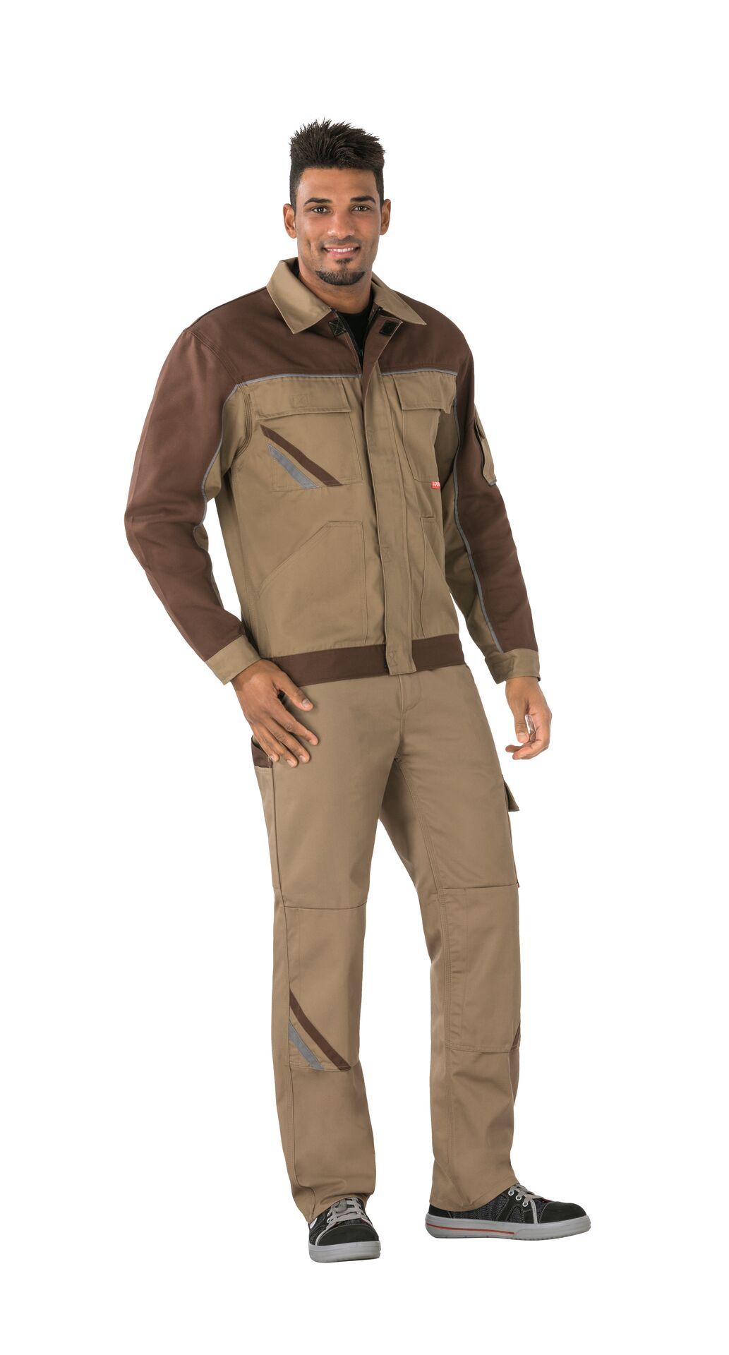 Planam Bundjacke Highline khaki/braun/zink Gr. 24