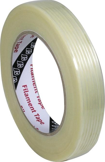 Filament Klebeband PET/PP-Folie,längsverstä.15mmx50m, transparent synth. Kautschukkleber