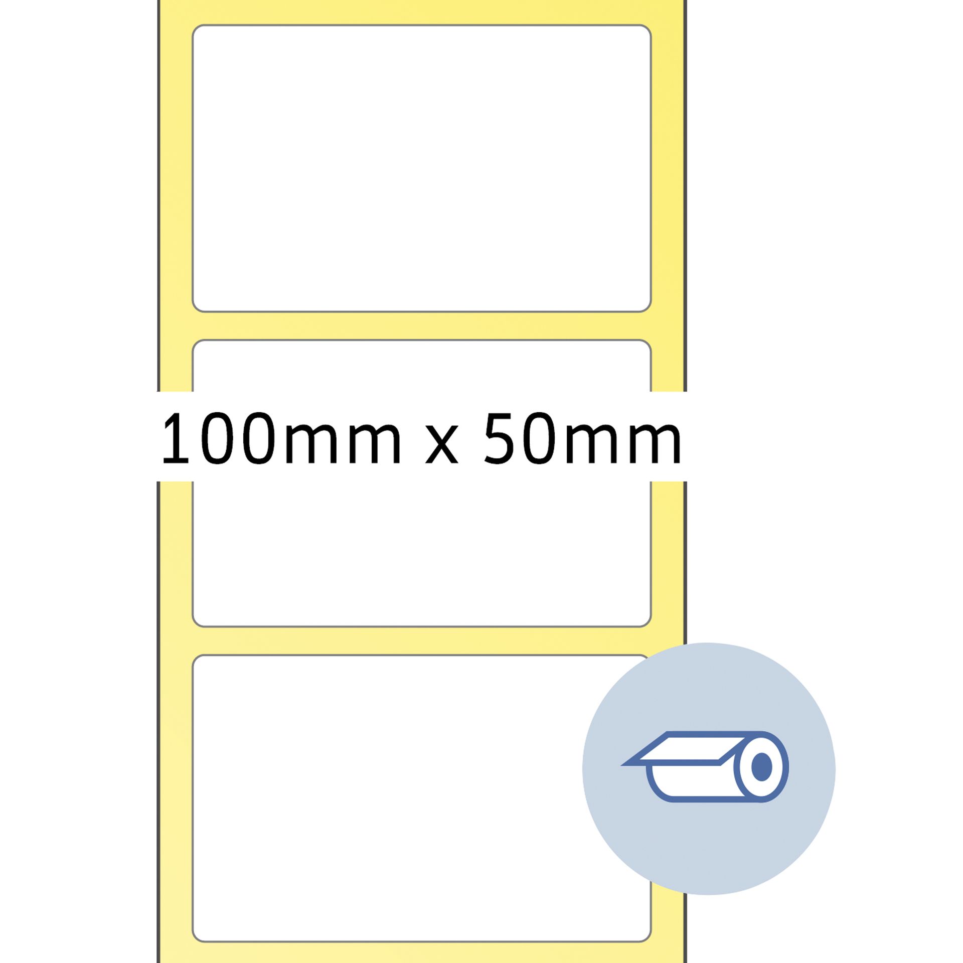 Rollenetikett Thermo  100x50mm ws 2.000St