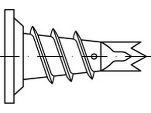 ART 88598 FISCHER-Gipskartondübel GKM Metall 12, galv. verzinkt S