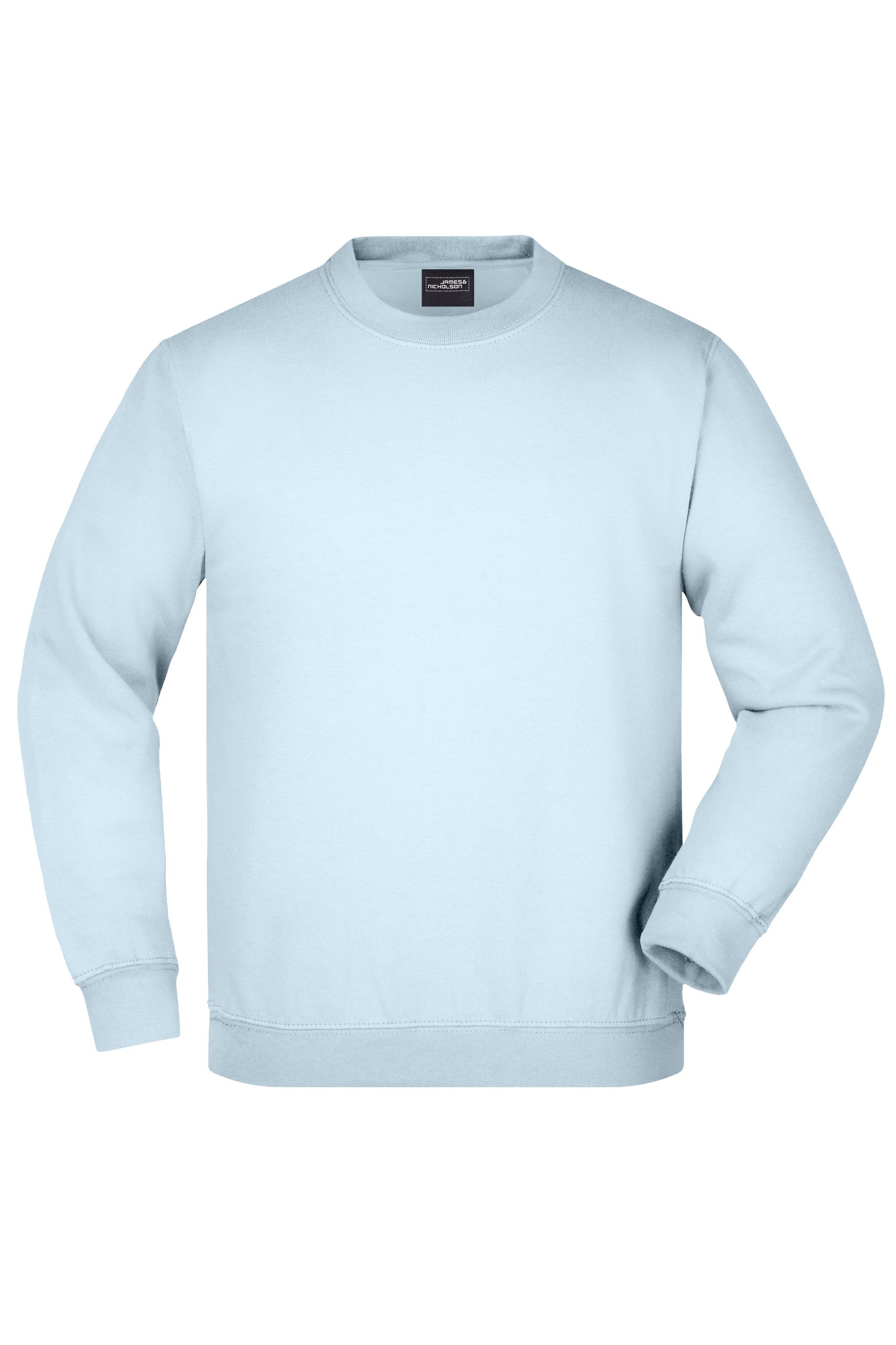 James & Nicholson JN040K Kinder-Sweatshirt, Hellblau, Gr. M
