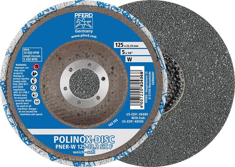 Schleifrad POLINOX 125mm mittelweich Pferd