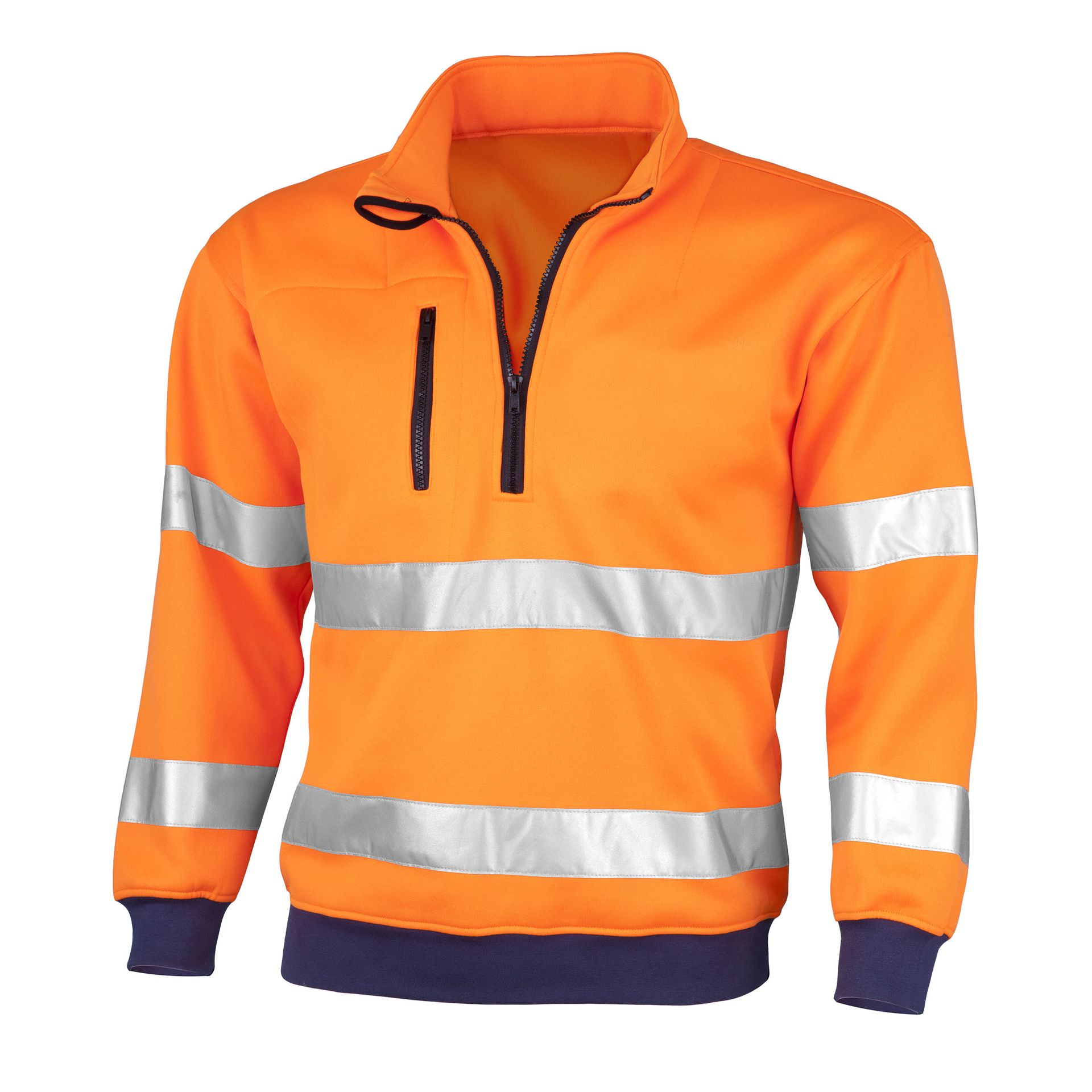 Qualitex Sweatshirt "signal" signal, warnorange, Gr. S