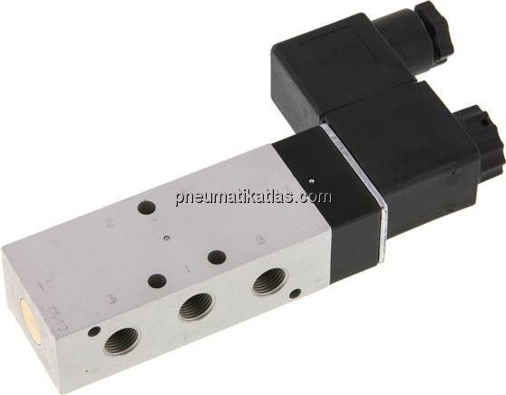 5/2-Wege Magnetventil, G 1/8", Luftfeder, 24 V=