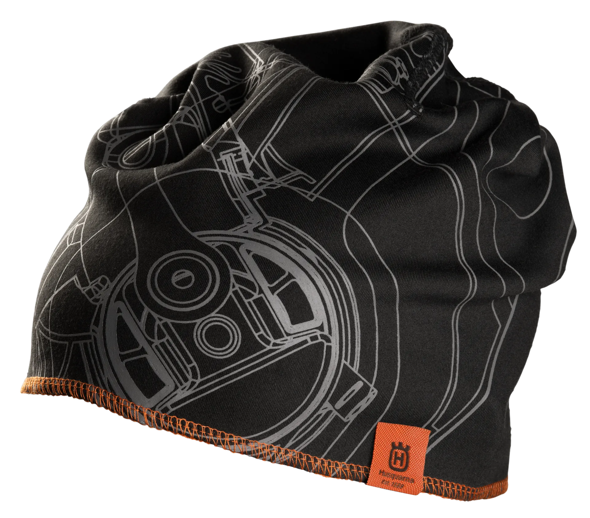 Husqvarna Xplorer Beanie mit Sägekettenmotiv