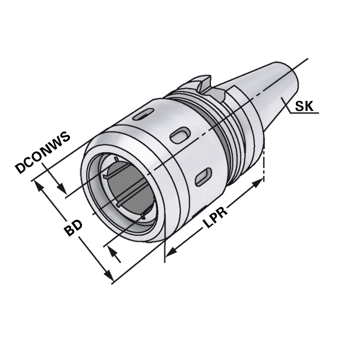 Kraftspannfutter BT 50-20-95 MAS-BT AD/B