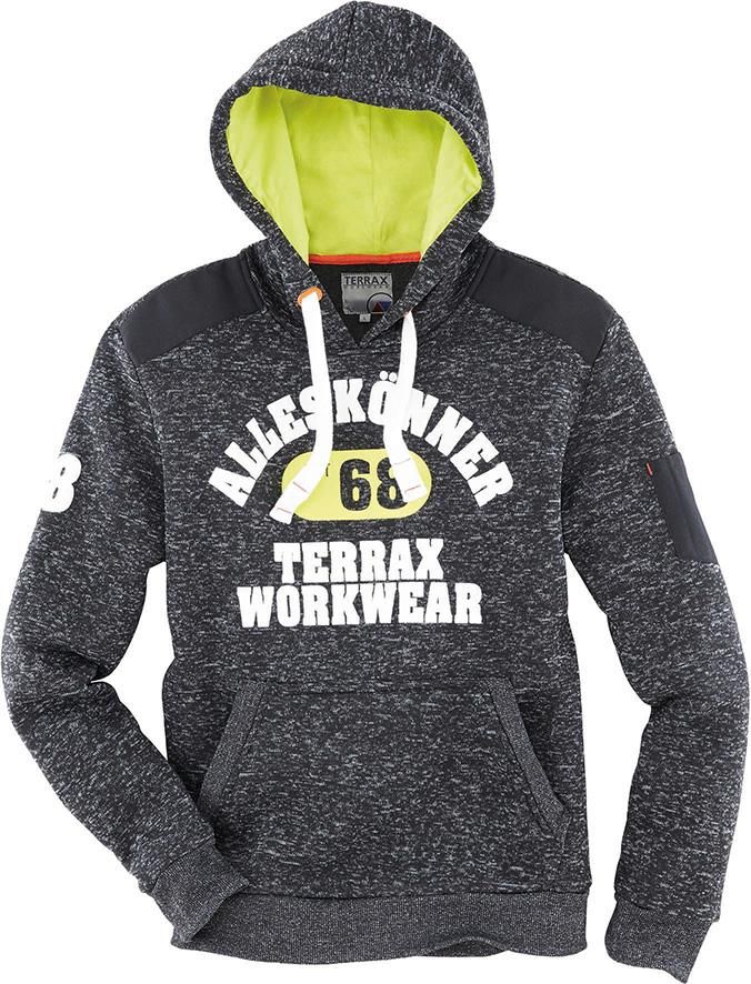 Strickfleecehoody Gr.2XL melange/lime Neutrale Produktlinie