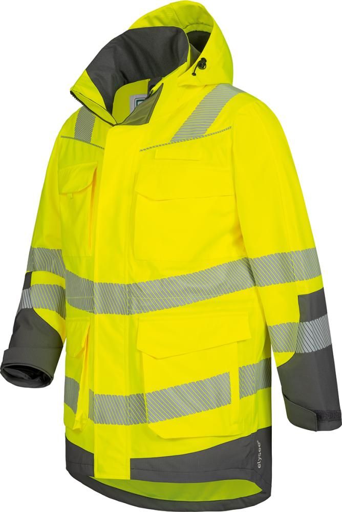 Warnschutzparka Arwid gelb/grau Gr.S