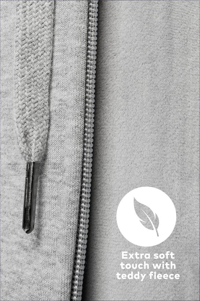 Sweatjacke heavy, heather grey, Gr. L Promodoro