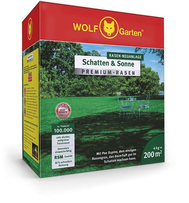Premium-Rasen Schatten&Sonne LP 200 4 kg