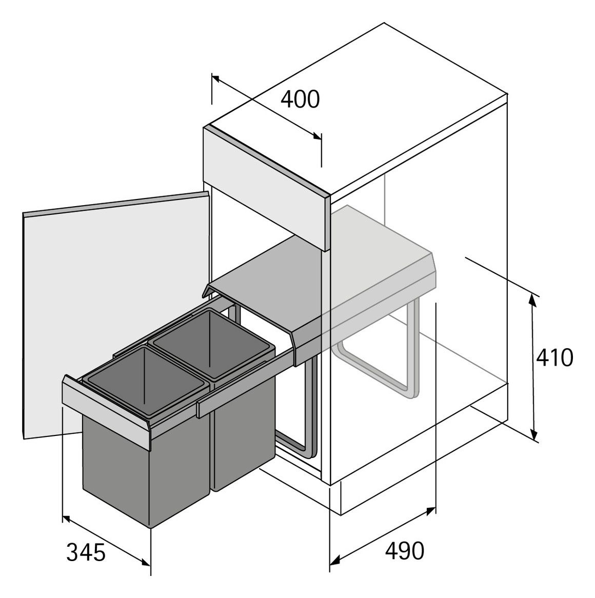 HETTICH Bin.it Duo II - 400