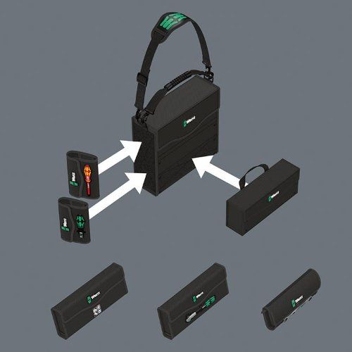 Werkzeugtasche Wera2Go 2 355x330x115mm Nylon Wera