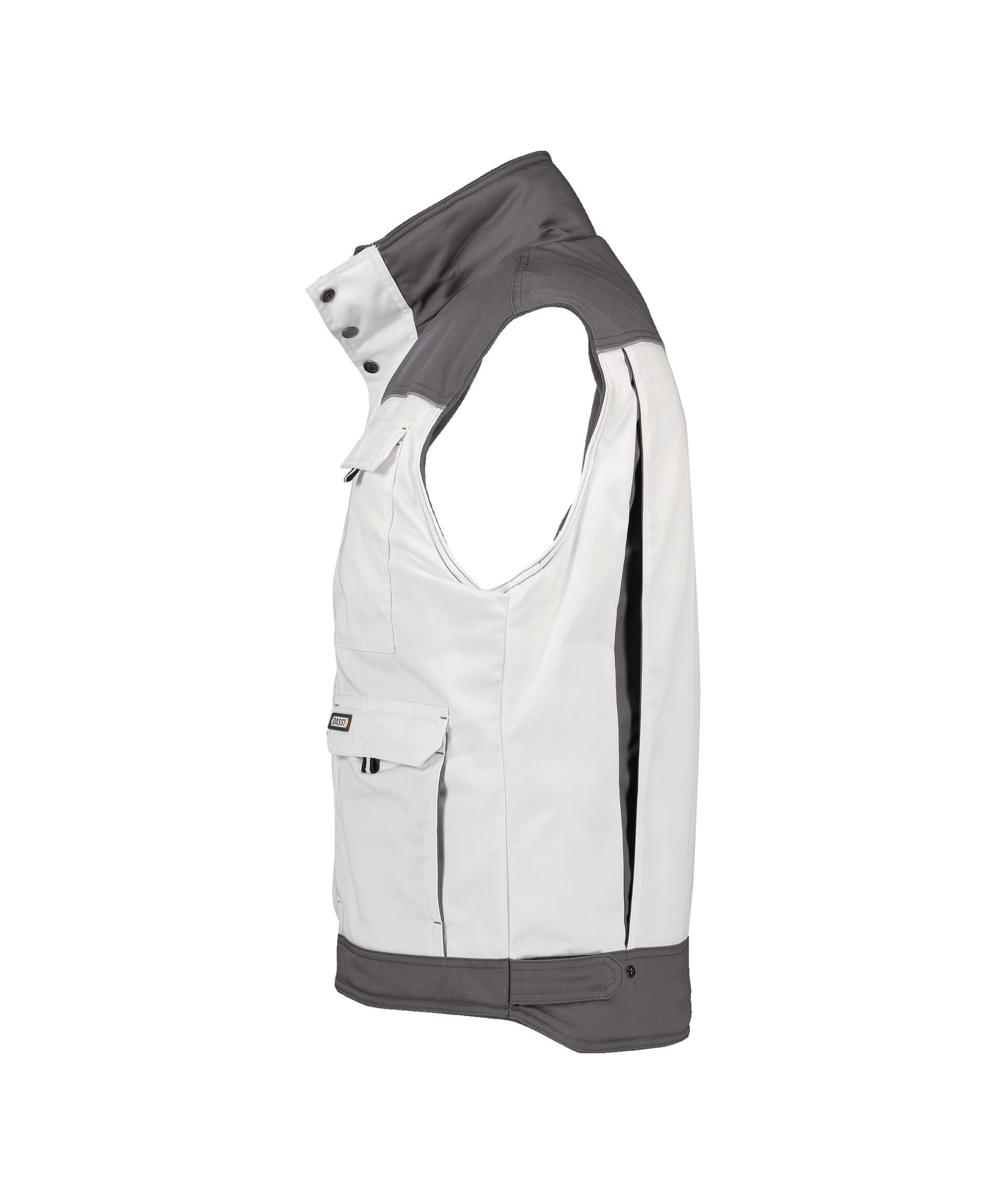 DASSY® Hulst - Zweifarbige Weste - weiß/zementgrau, Gr. XS