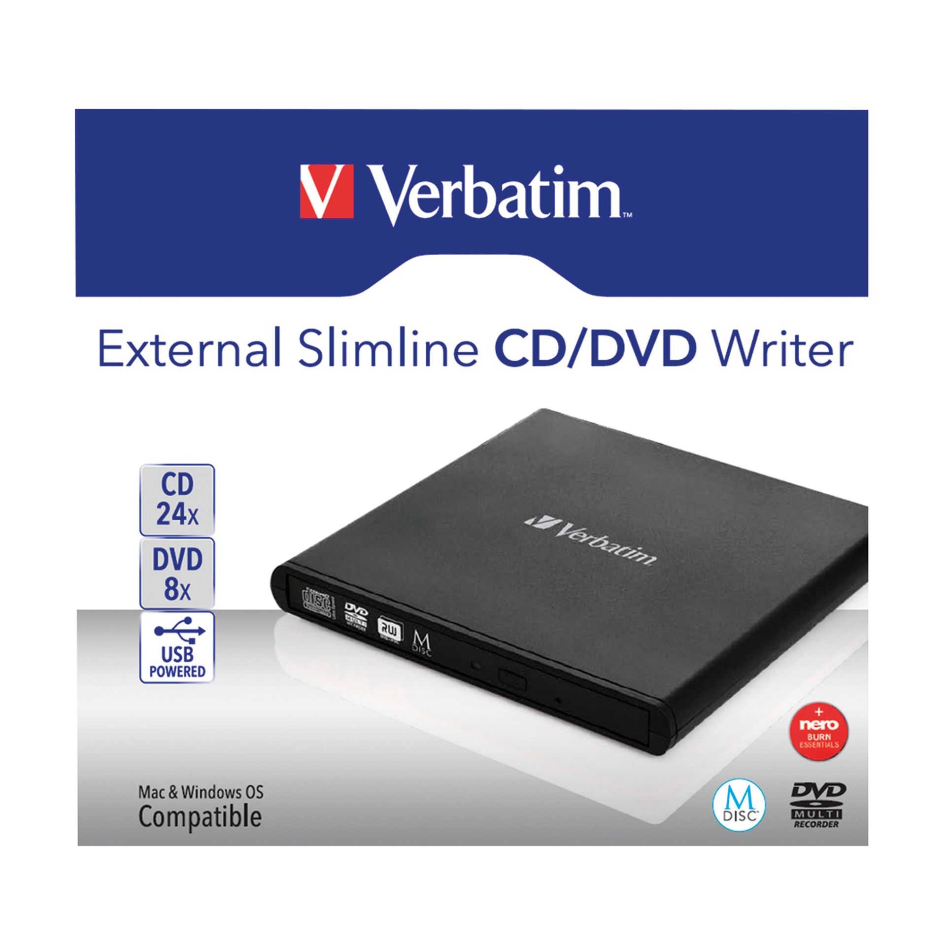 DVD Brenner USB 2.0 6x/8x/24x extern schwarz