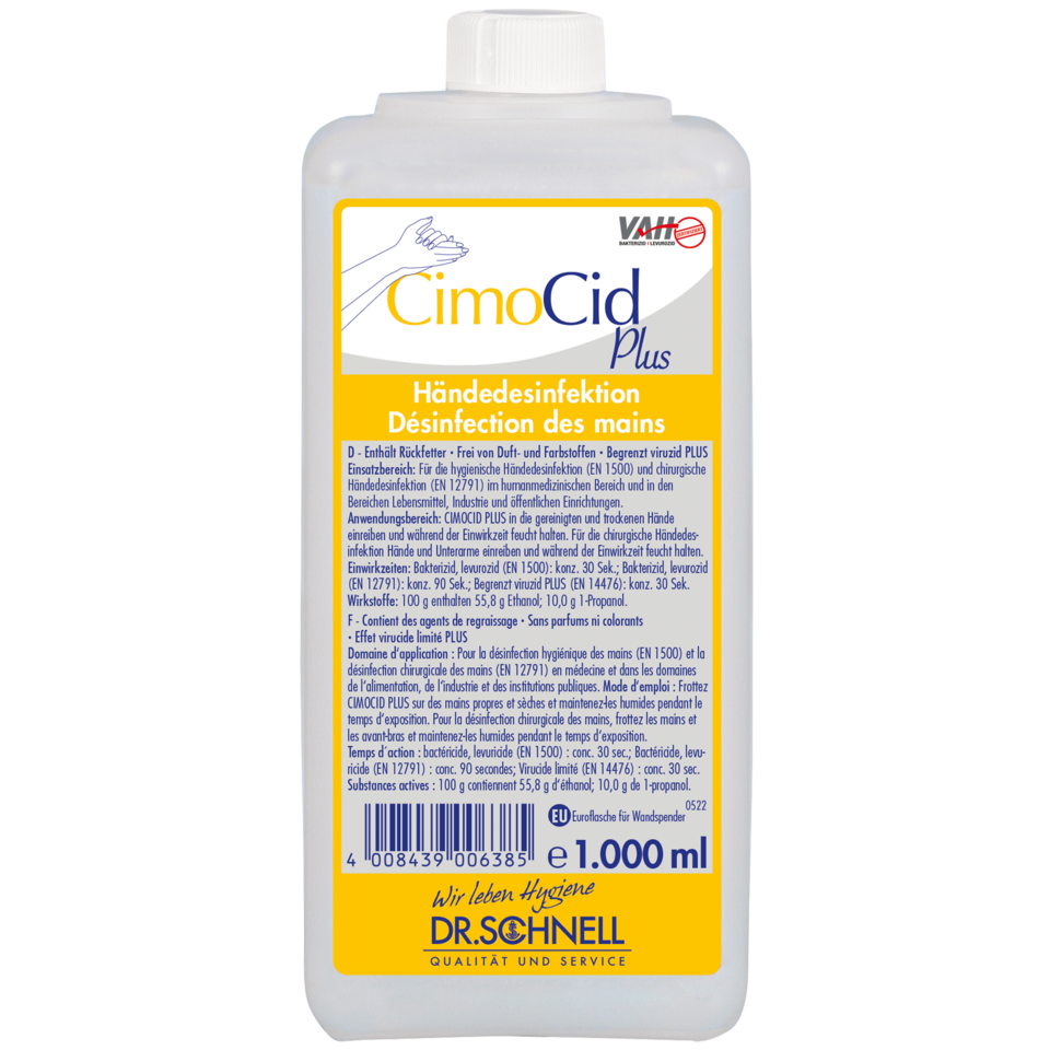 CIMOCID PLUS Spenderflasche EURO 1000 ml