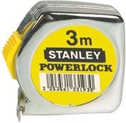 Taschenbandmaß Powerlock 3mx12,7mm gelb Metallgehäuse Stanley