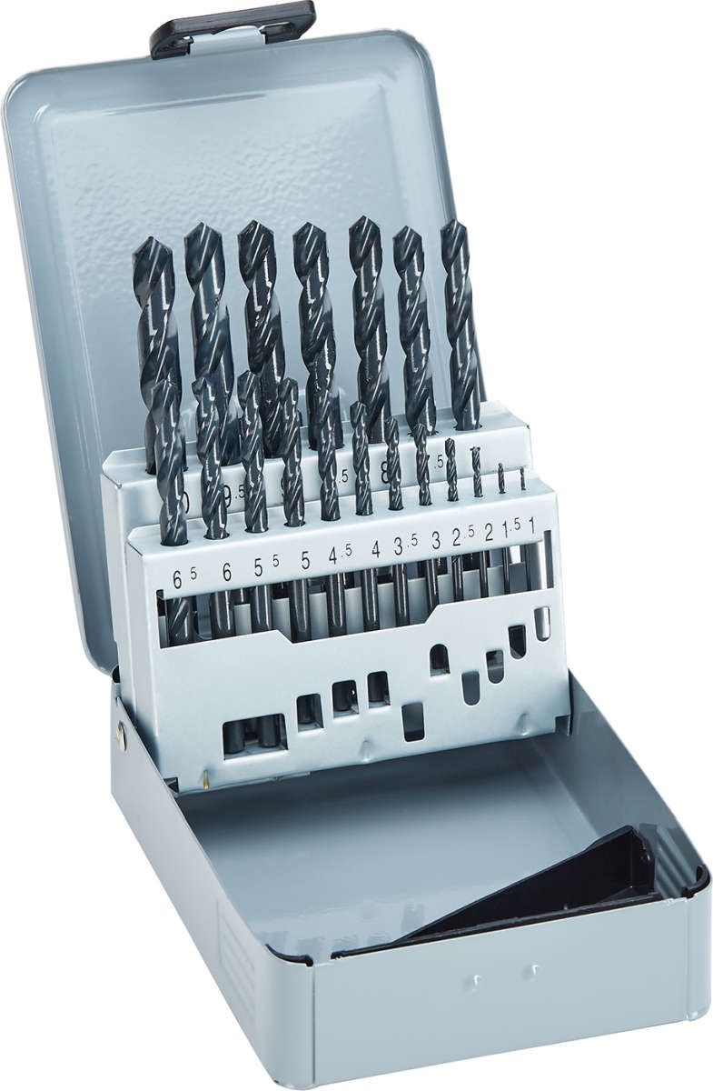SpiralbStz D338N HSSgesch1-10,0 mm 19tlg. FORTIS