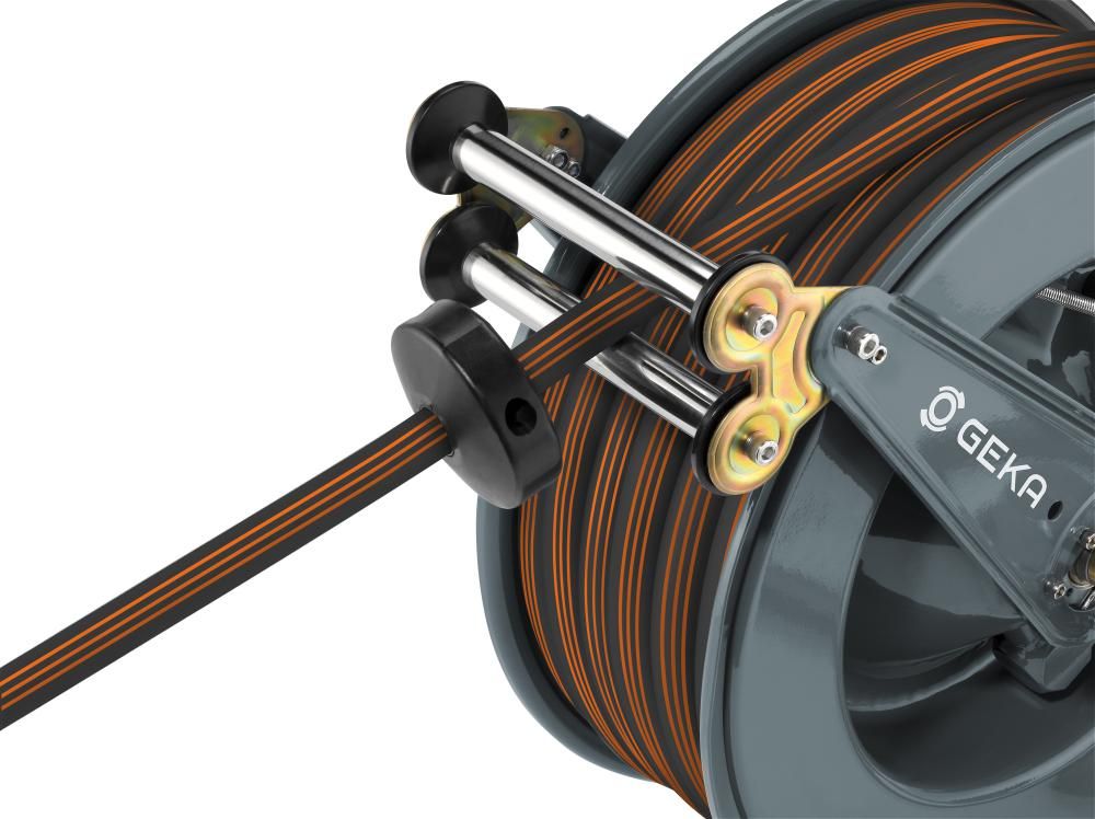 GEKA plus automatischer Schlauchaufroller PA30GSKinkl 25m-EPDM-Schlauch EURO TRIX 3/4"& Arm.