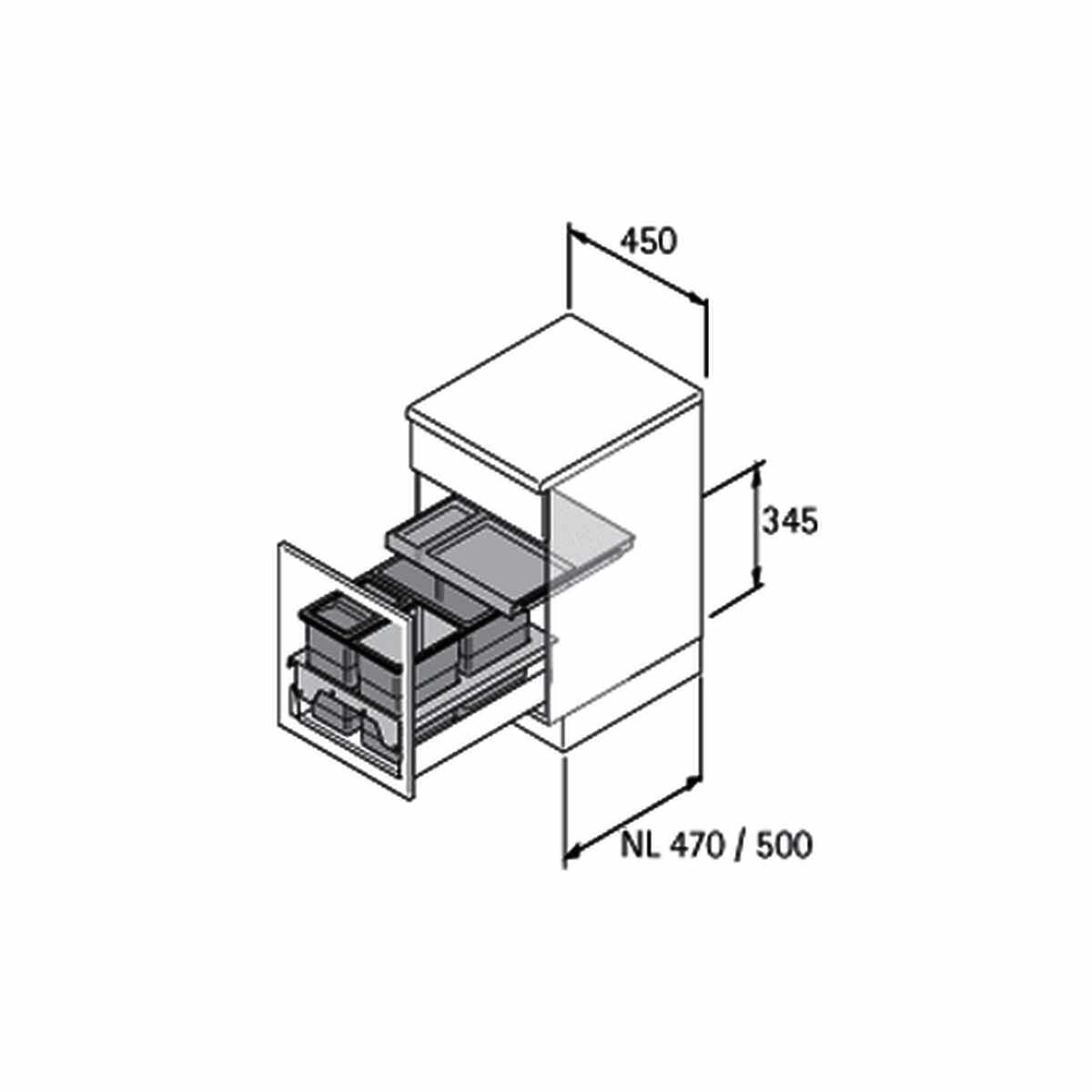 ABFALLSAMMLER INSERTFLEX 450