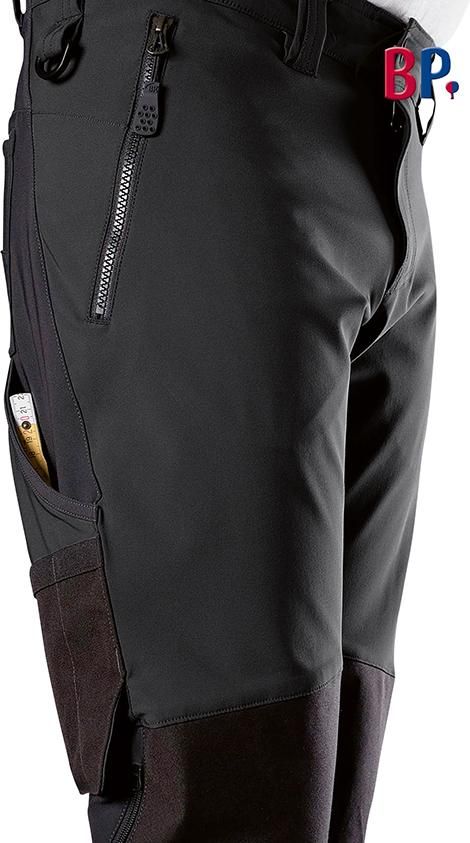 Stretch-Hose 1861-620, schwarz, Gr.56l BPlus Logo Stretch