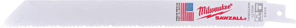 Säbelsägeblatt Gen. Purpose flexibel 200x3,2/2,1 mm(8/12 TPI) 500er Pack Milwaukee