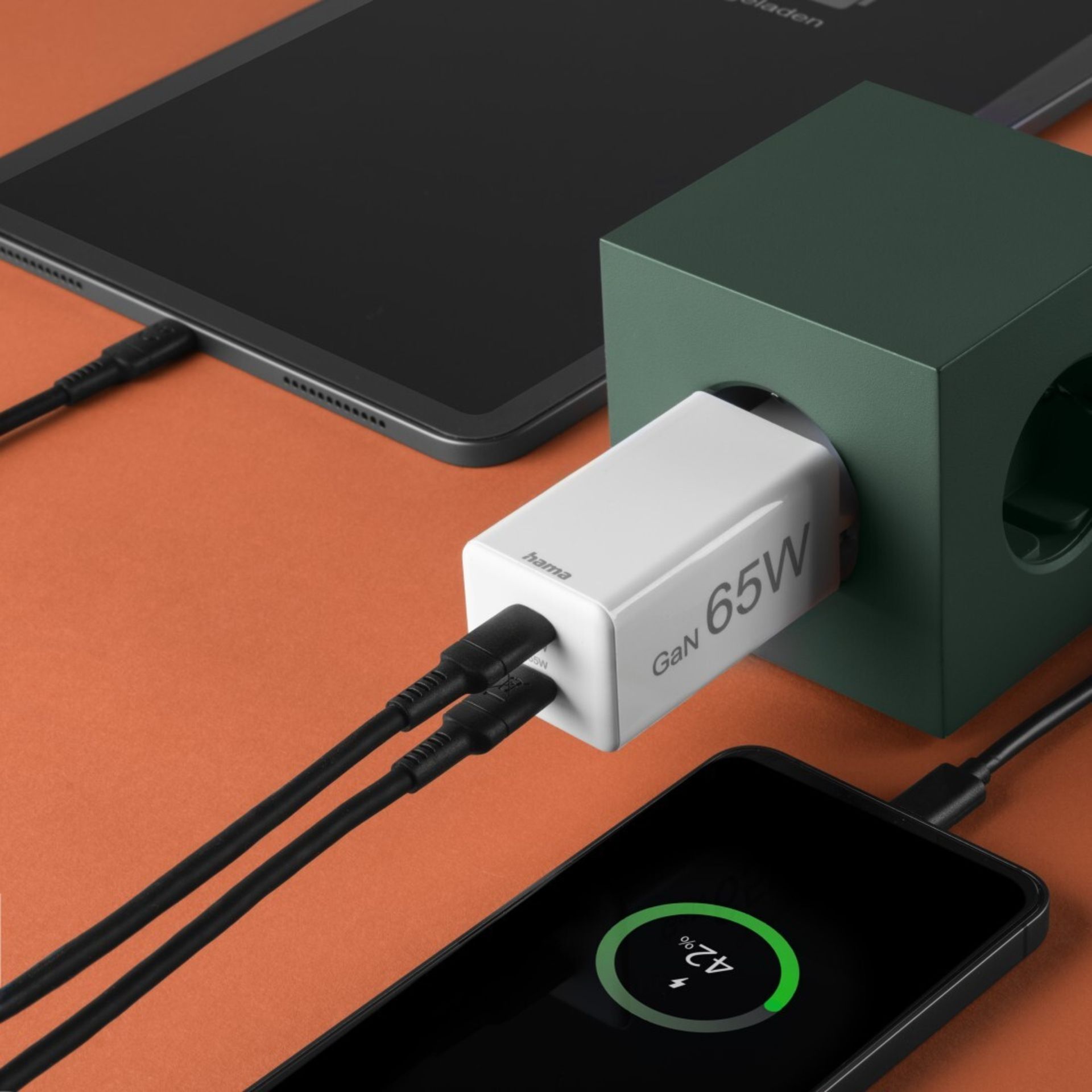 Schnell-Ladegerät 2xUSB-C PD 65W ws