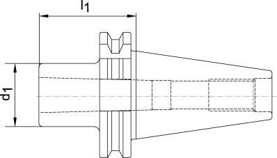 Einsatzhülse DIN69871A Form A SK40/MK1 FORTIS