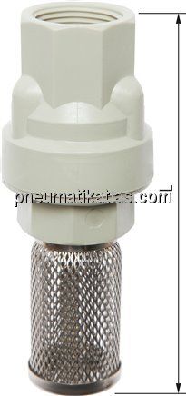 Fußventil (leicht) G 1/2", Polypropylen