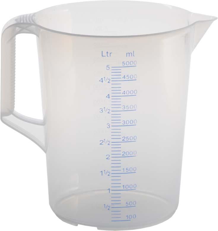Messkanne geschl.Griff 5000ml