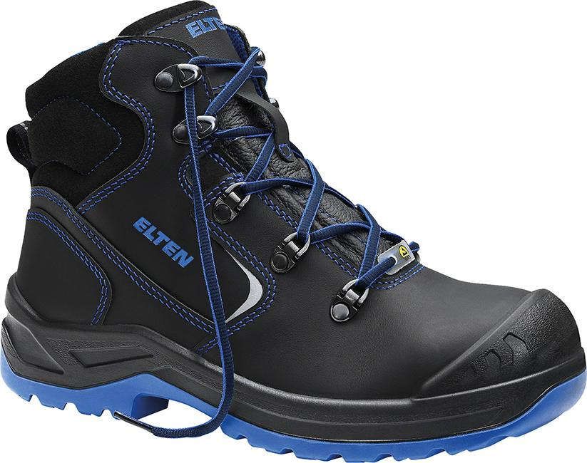 Damenschuh LENA Mid, black-blu, S3, ESD, Gr.41