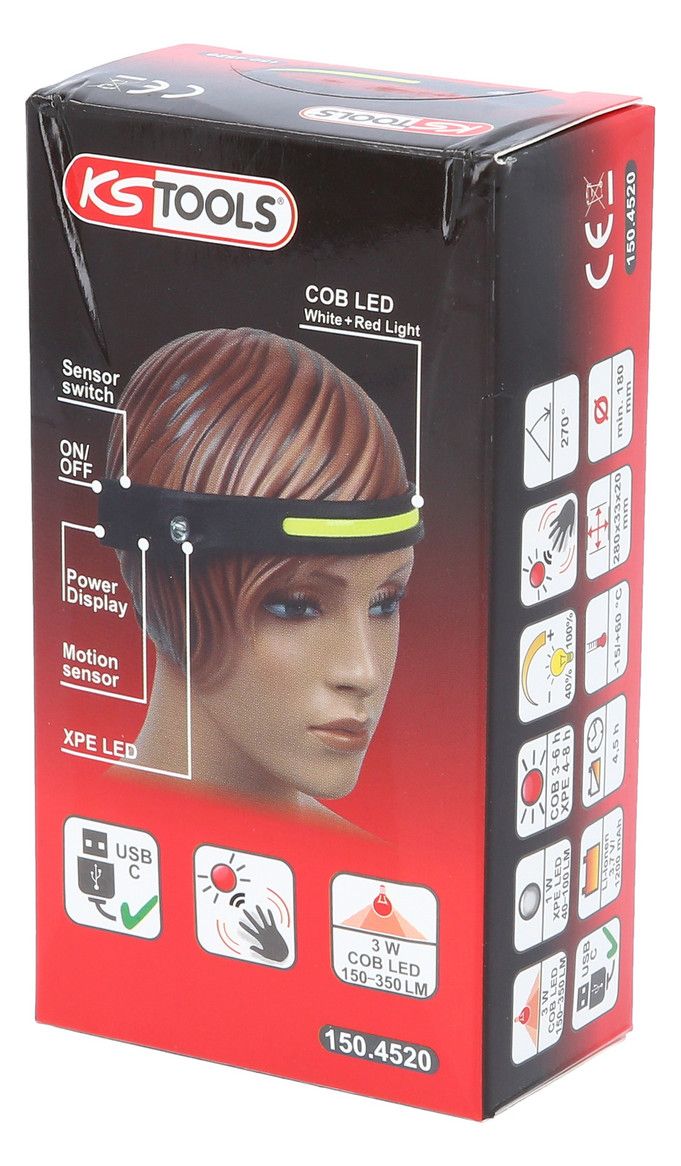 KS LED-Kopflampe, "Outdoor" 270°