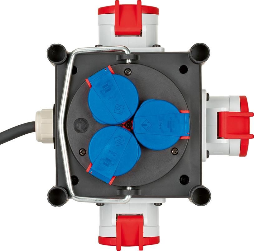 Kompakt-Stromverteiler H07RN-F5G1,5 1m 3xCEE400V + 3x230V Brennenstuhl