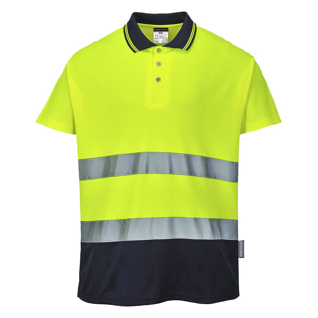 Portwest S174 Warnschutz-Polo-Shirt, Gelb, Gr. 2XL