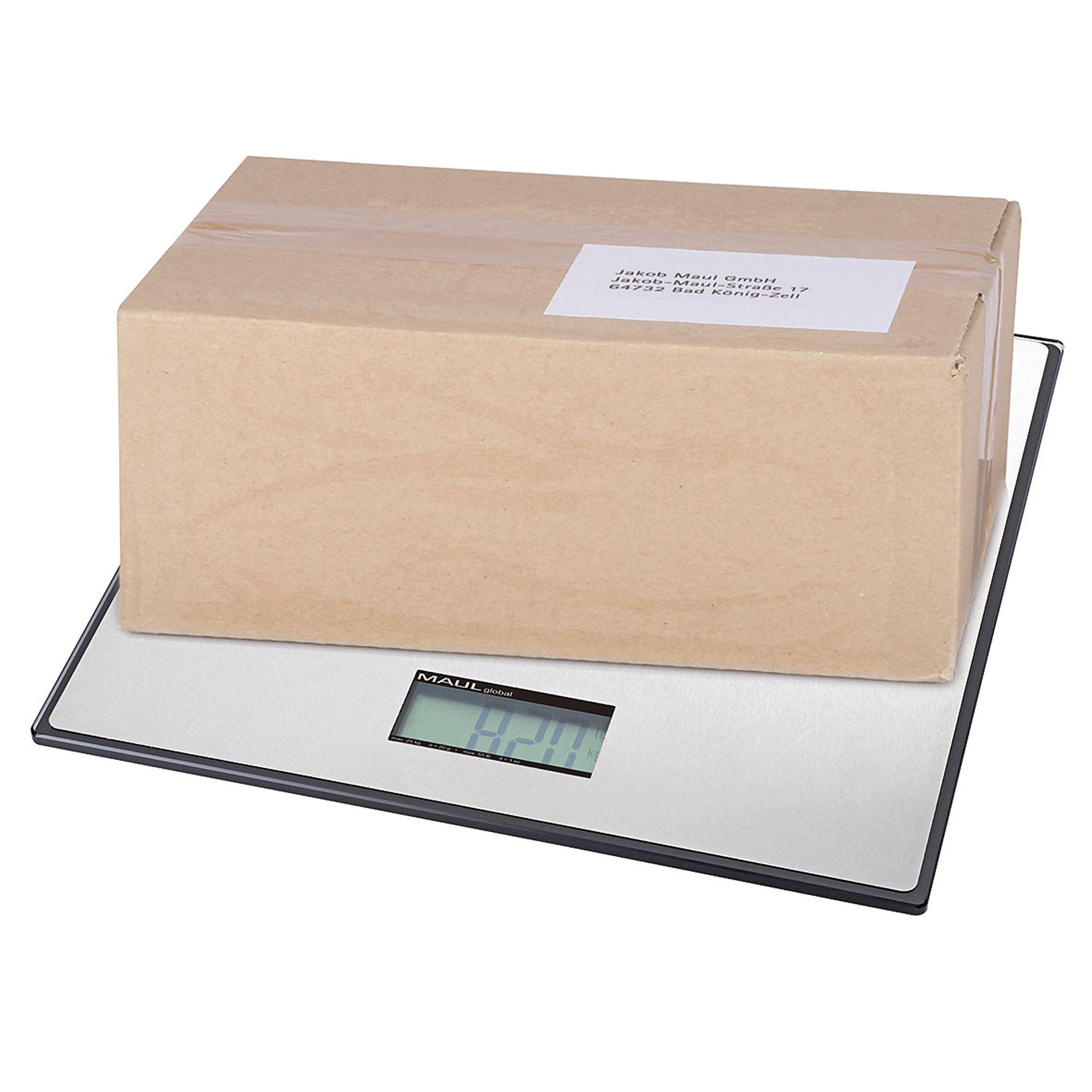 Paketwaage MAULglobal Batterie 50kg si/sw