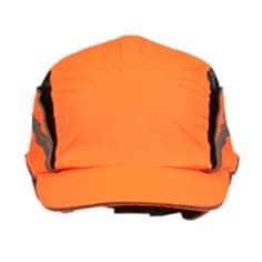3M™ First Base™ 3 Anstoßkappe 2021874, Classic, fluoreszierende Warnfarbe, Orange, verkürzter Schirm, 55 mm, individuell