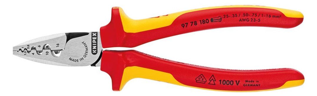 KNIPEX Aderendhülsen-Crimpzange, VDE