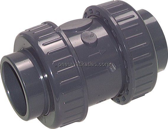 Klebemuffen-Rückschlagventil, PVC-U / EPDM, 20mm