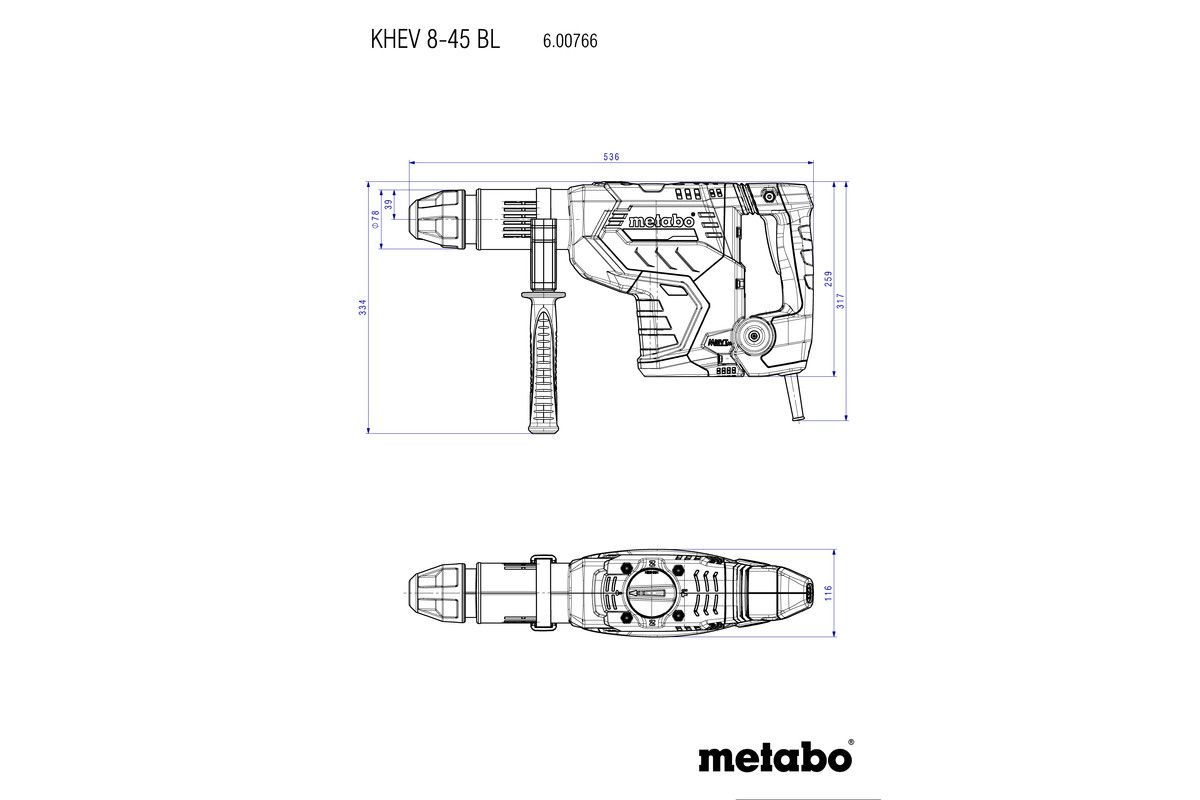 Kombihammer KHEV 8-45 BL Metabo