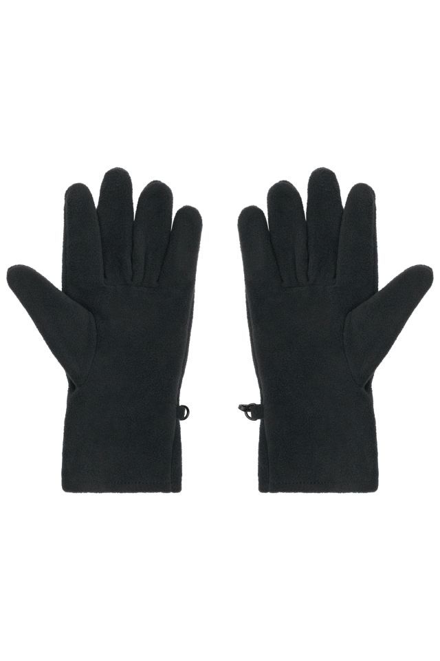 Microfleece Gloves Wärmende Fleece Handschuhe für Damen und Herren schwarz, Gr. S/M