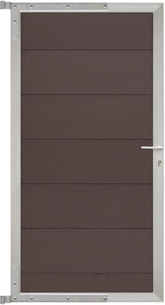 TJÖRN-Tor-Komplettset 90 x 173 cm, mokka/silber