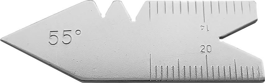 Spitzgewinde-Stahllehre 55Grad FORMAT