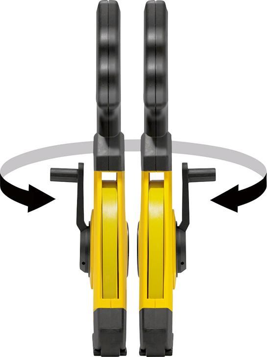 STABILA Rahmenbandmaß LBM 1000 STEEL, 30 m, Stahlband, metrische Skala
