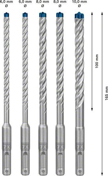 Bosch EXPERT SDS plus-7X Hammerbohrer-Set