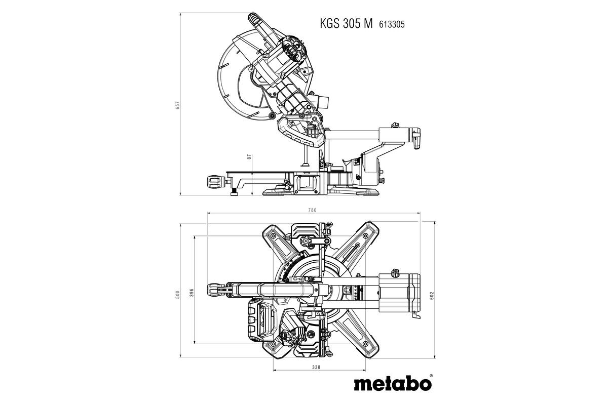 Kapp- und Gehrungssäge KGS 305 M Metabo
