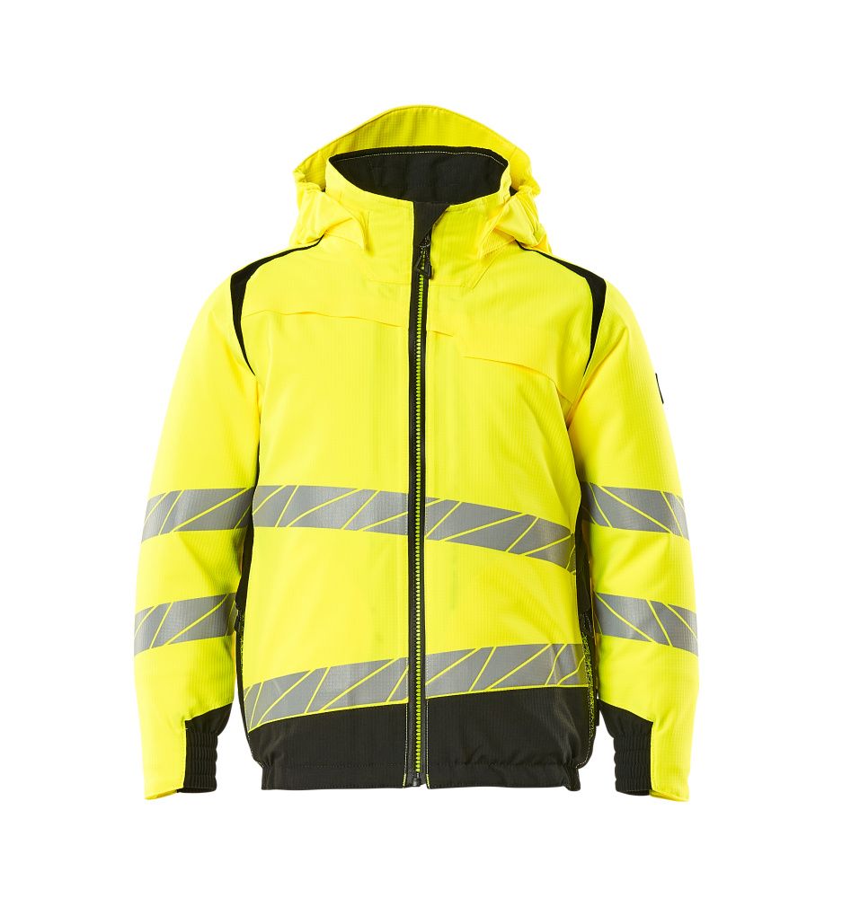Winterjacke für Kinder Hi-vis Gelb/Schwarz, 128