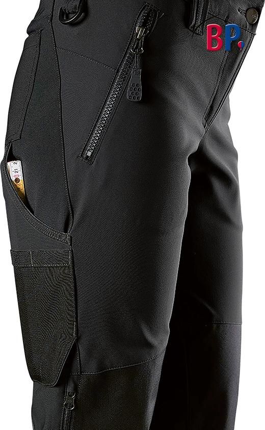 Damenstretchho. 1862-620,schwarz, Gr.34n BPlus Logo Stretch