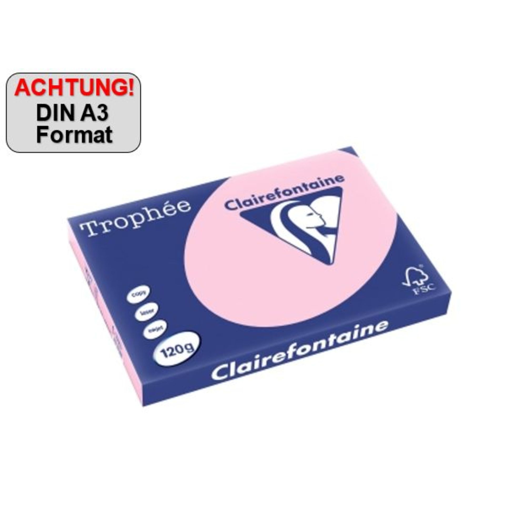 Kopierpapier A3 160g rosa 250Bl